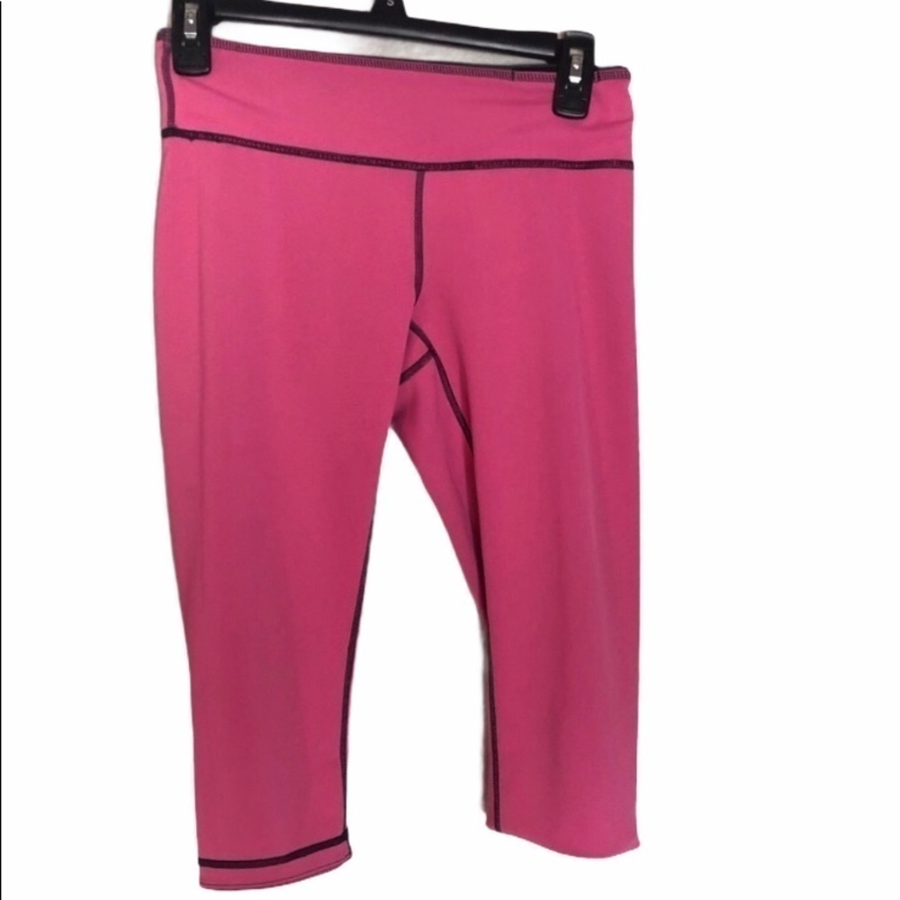 ZELLA Reversible Pink Gray Crop Yoga Legging